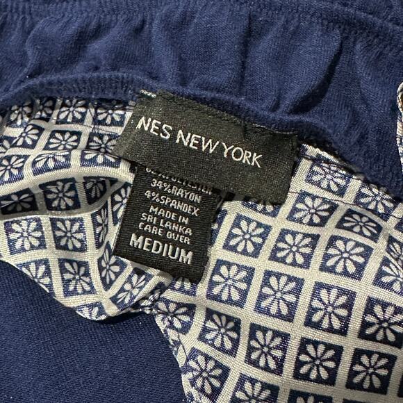 JONES NEW YORK Blue Adjustable Strap Nightgown and Belted Robe Set, Size Medium - Picture 6 of 9